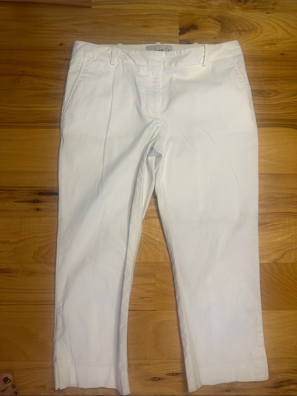 St. Tropez White Cropped Ankle Pants